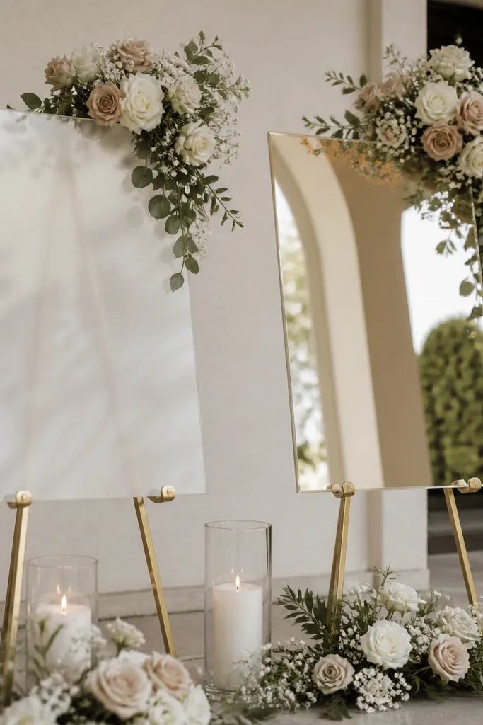 Acrylic vs Mirror Wedding Welcome Sign Worth It