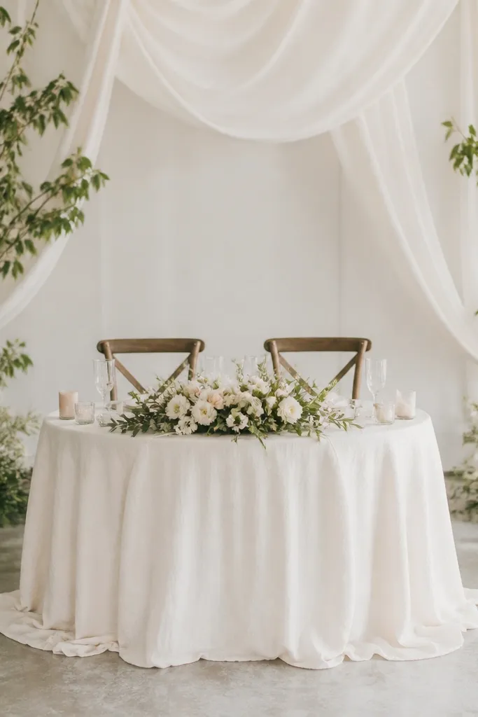 Affordable sweetheart table wedding ideas