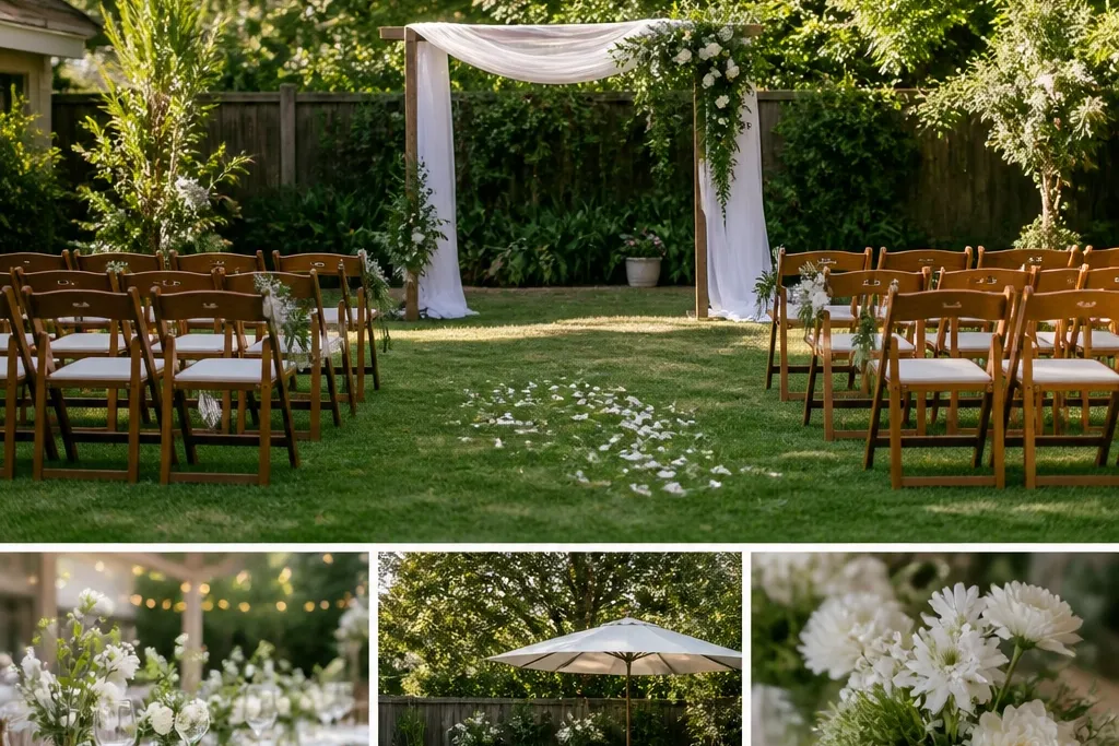 Backyard Wedding Ideas for a Quick Weekend Setup