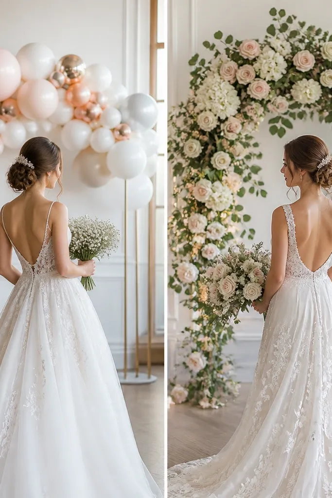 Balloon vs Floral Bride Decor Ideas Compared