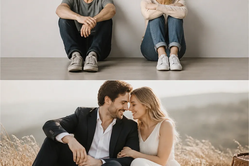 Before And After Transformation Digital Save the Date Ideas
