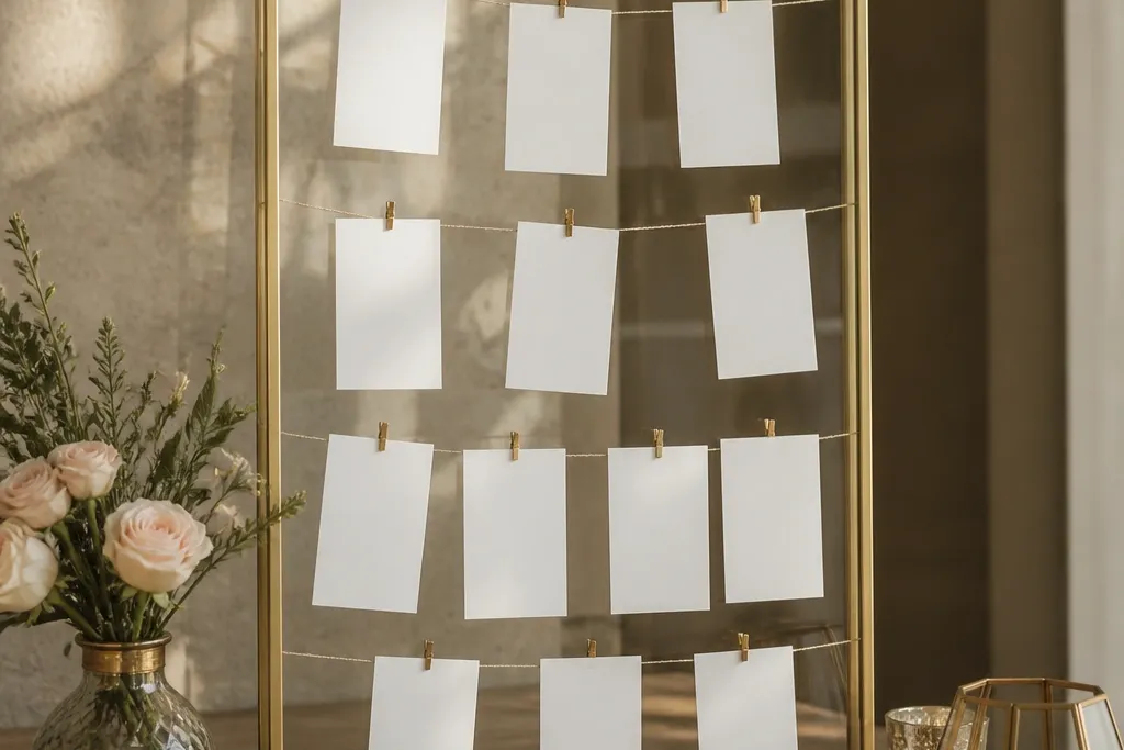 Budget wedding card display frame ideas