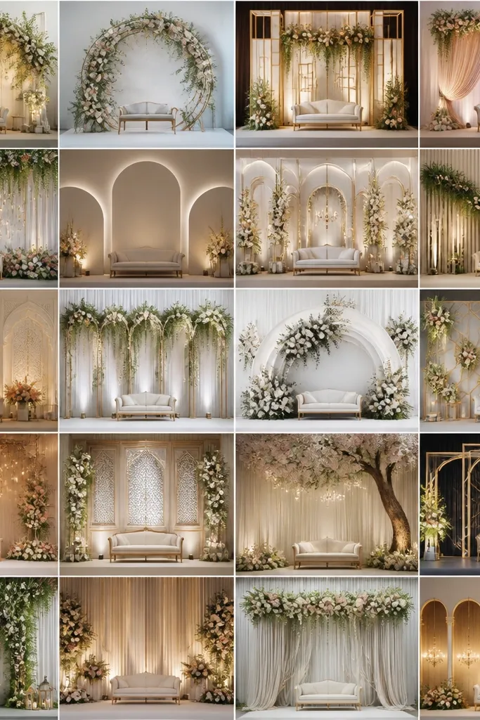 20 Classy Wedding Stage Backdrop Ideas