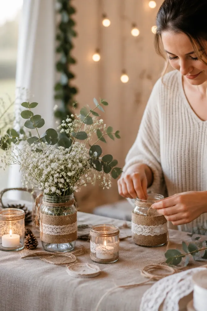 Cozy warm wedding crafts diy for a welcoming vibe