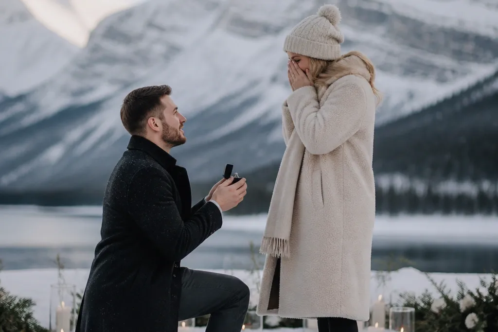 Cozy winter proposal ideas for cold-weather romance