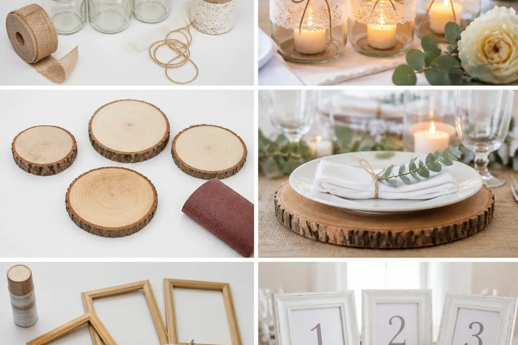 Diy wedding crafts ideas before and after transformations