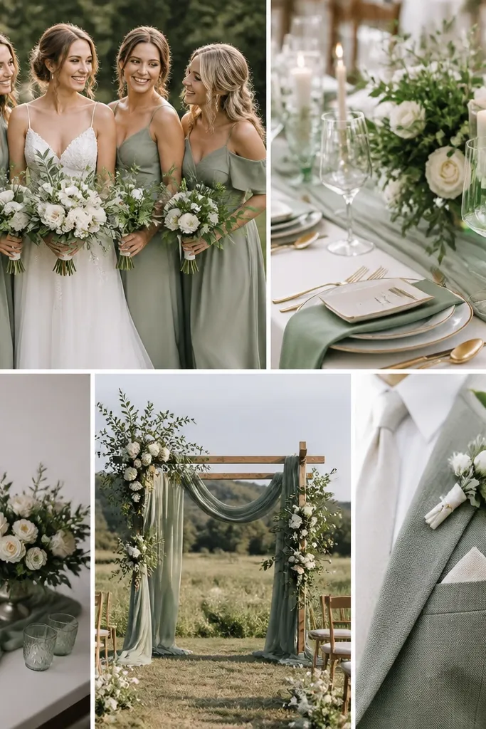 Easy Sage Green Wedding Theme Ideas