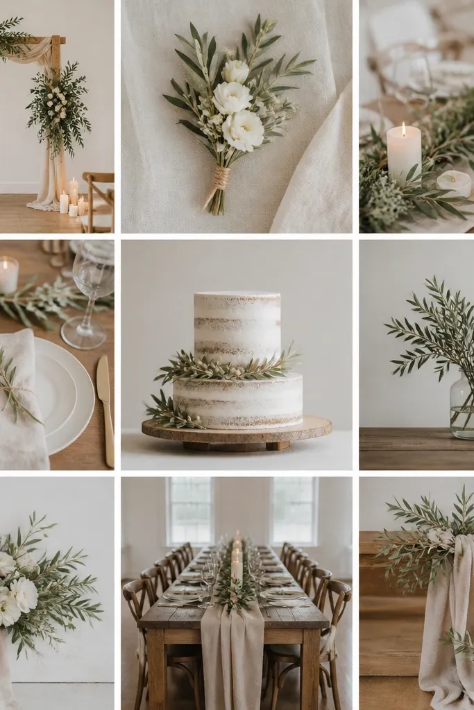 Modern rustic wedding decor minimalist ideas