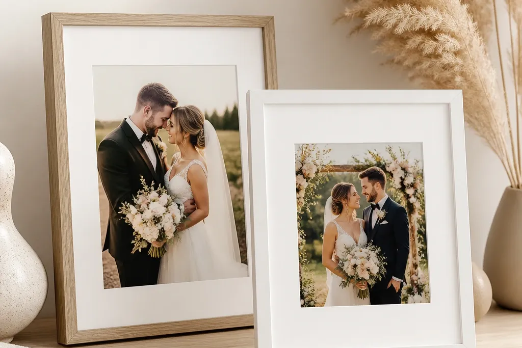 No drill removable wedding card frames