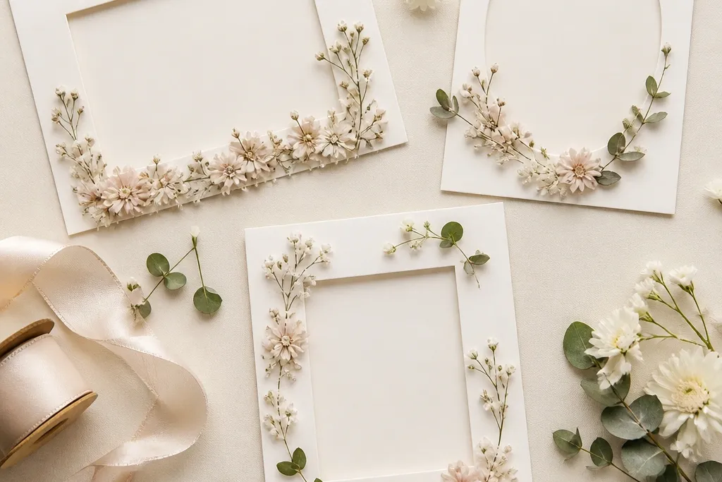 Quick diy wedding card frames