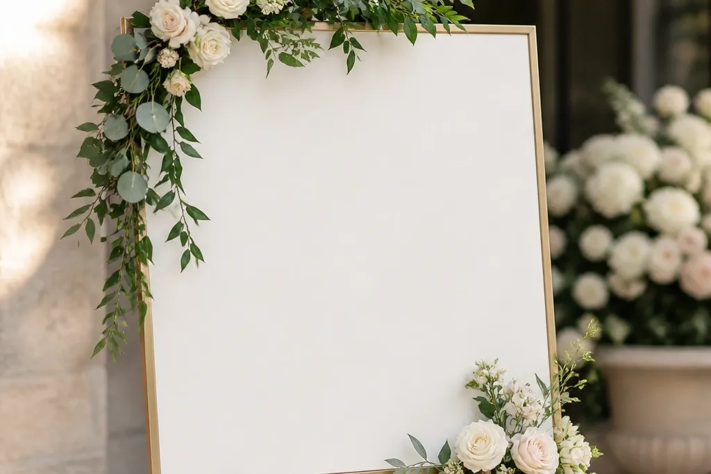 Quick Wedding Welcome Sign Ideas in 5 Minutes