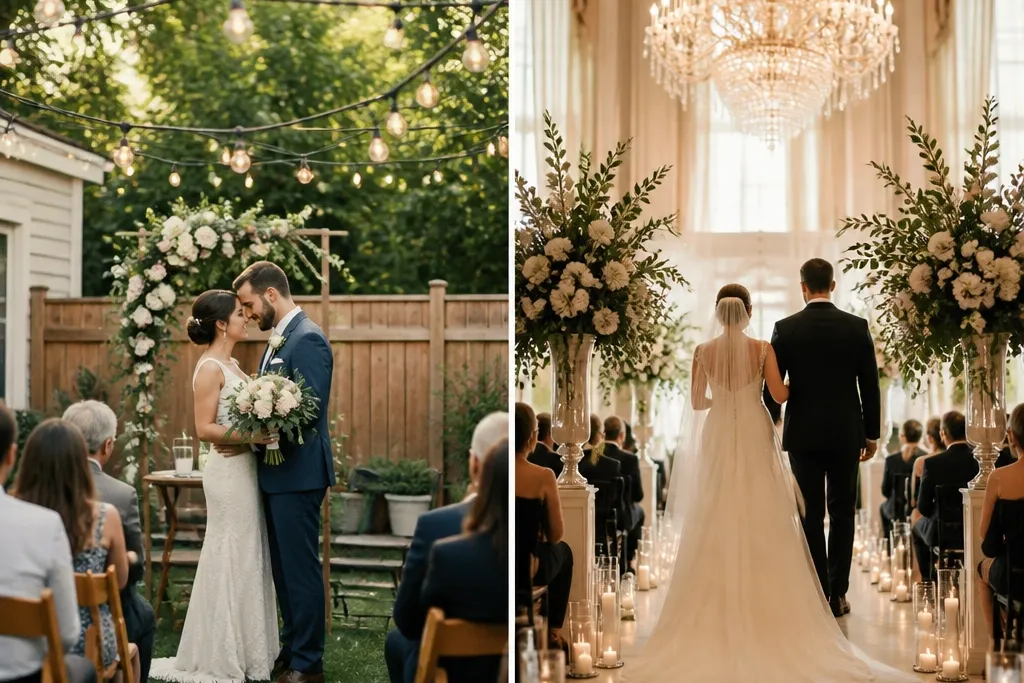Small Backyard Wedding Ideas vs Venue Wedding Ideas Compared