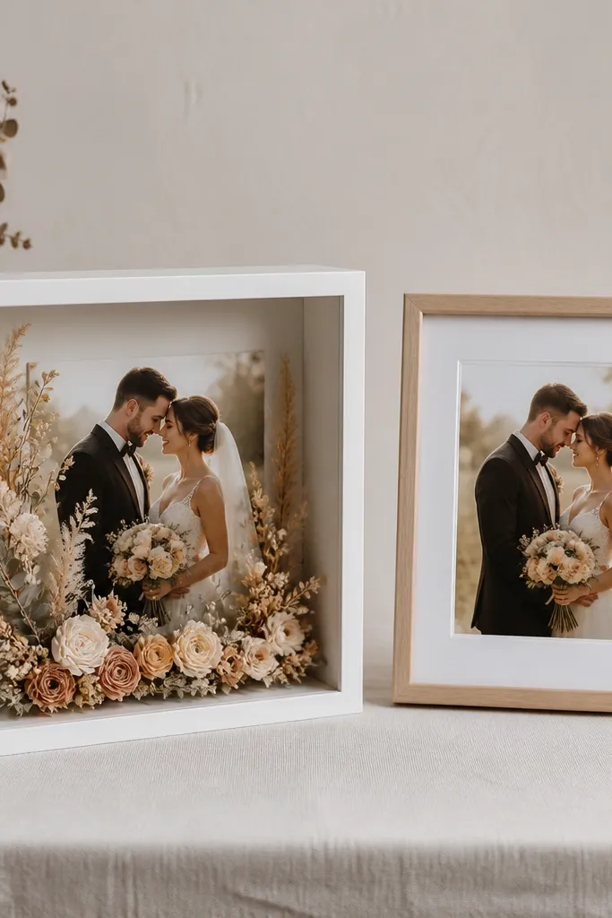 Wedding card shadow box vs classic frames