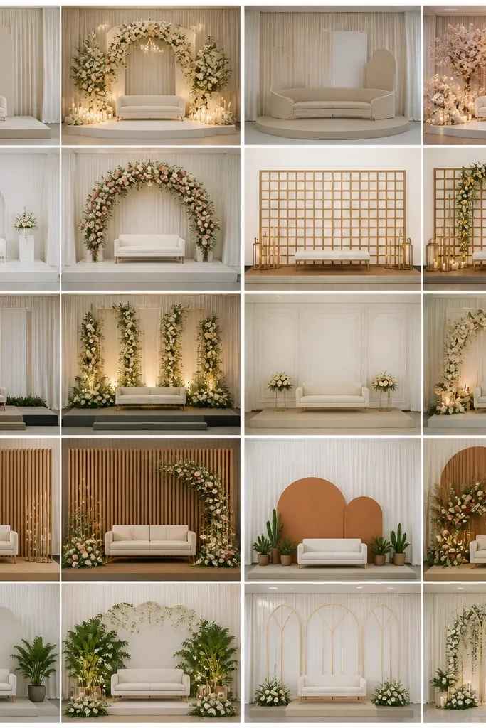 15 Wedding Stage Setups Before and After